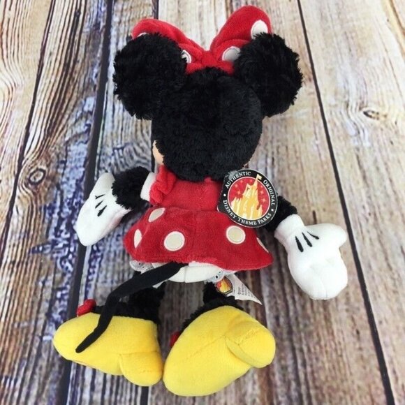 Disney Minnie Mouse Bean Bag Plush 10" Official Parks Merchandise - Picture 4 of 7